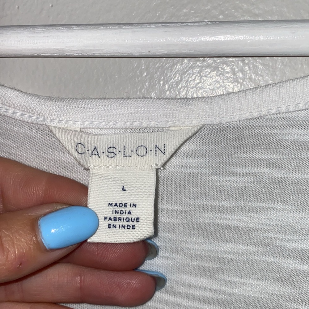 NWT Caslon White Tiered Maxi Dress or Cover Up - Picture 4 of 5